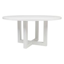 Leeton Round Dining Table White - B32357