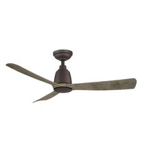 Kute 44" DC Ceiling Fan With Remote Control Graphite / Weathered Wood - KUT44GRWE