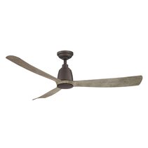 Kute 52" DC Ceiling Fan With Remote Control Graphite / Weathered Wood - KUT52GRWE