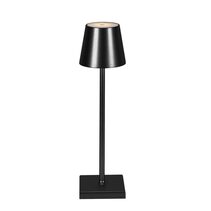 Lorenzo 3.5W LED Rechargeable Touch Table Lamp Black / Warm White - ELDAN9569BLK
