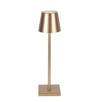 Lorenzo 3.5W LED Rechargeable Touch Table Lamp Gold / Warm White - ELDAN9569GOL