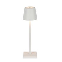 Lorenzo 3.5W LED Rechargeable Touch Table Lamp White / Warm White - ELDAN9569WH