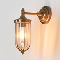 Noosa Outdoor Wall Lamp Antique Brass IP54 - ELPIM59837AB