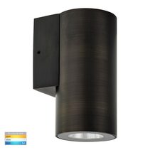Aries 6W 240V Dimmable LED Wall Pillar Light Antique Brass / Tri-Colour - HV3625T-AB