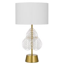 Melania Table Lamp Gold / White - MELANIA TL-GDWH