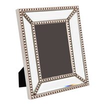 Zeta Large Mirror Photo Frame Antique Silver - 53030