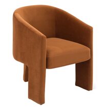 Kylie Dining Chair Caramel Velvet - 32814