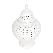 Minx Small Temple Jar White - 52034