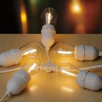Festoon 10 Light 12V LED Hanging Light Kit White / Warm White IP55 - 205396N