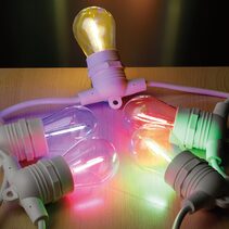 Festoon 10 Light 12V LED Fixed Light Kit White / Multicolour IP55 - 205403N