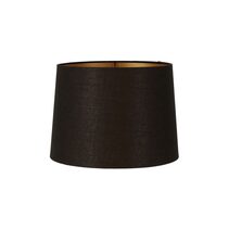 Linen Drum Shade XS 10" Black With Gold Lining - ELSZ10857BLKGLDEU