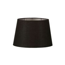 Linen Oval Shade XS 10" Black With Silver Lining - ELSZOVAL10BLKSILEU