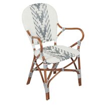 Tropez Rattan Chair Grey - FUR718GRY