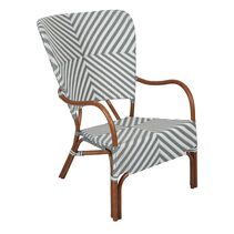 Normandy Rattan Arm Chair Grey - FUR719GRY