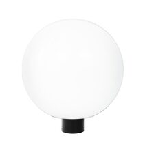 Wave Polyethylene 381mm Garden Light Sphere - Black / Opal