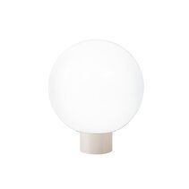 Wave Polyethylene 250mm Garden Light Sphere - Cream / Opal