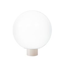 Wave Polyethylene 305mm Garden Light Sphere - Cream / Opal