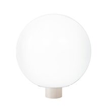 Wave Polyethylene 381mm Garden Light Sphere - Cream / Opal