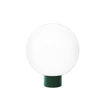 Wave Polyethylene 250mm Garden Light Sphere - Green / Opal