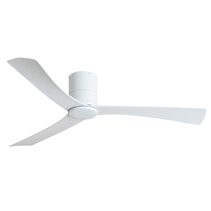 Metro 52" DC ABS Blade Ceiling Fan With Remote Control White Satin - MMDC133WSR