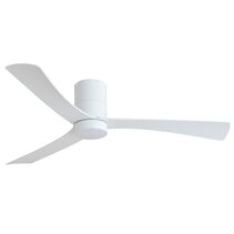 Metro 52" DC ABS Blade Ceiling Fan With Remote Control & 15W LED Light White Satin / Tri Colour - MMDC1333WSR