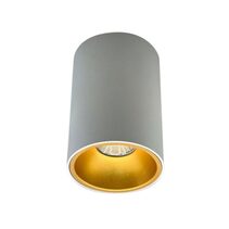Surface Mounted 240V GU10 Downlight White / Gold - TUBE 14 WH/GD