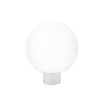 Wave Polyethylene 250mm Garden Light Sphere - White / Opal