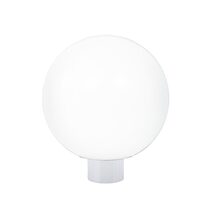 Wave Polyethylene 305mm Garden Light Sphere - White / Opal