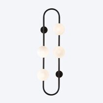 Rail 4 Light Wall Light Matt Black