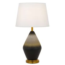 Debi 1 Light Table Lamp Grey / Antique Gold - DEBI TL-GYWH