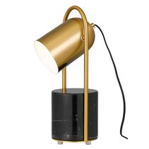 Fidel 1 Light Table Lamp Black / Antique Gold - FIDEL TL-BKAG