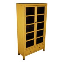 Sunflower Wooden 2 Door 2 Drawer Cabinet Yellow - FUR1286