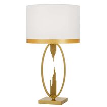 Gabriel 1 Light Table Lamp Antique Gold / White - GABRIEL TL-AGWH