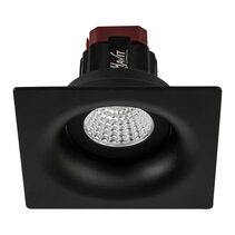 Lyra 6W Square Tilt Recessed Triac Dimmable LED Downlight Black / Quinto - HCP-81220806
