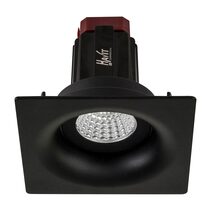 Lyra 9W Square Tilt Recessed Triac Dimmable LED Downlight Black / Quinto - HCP-81220809