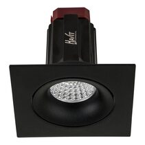 Lyra 9W Square Tilt Recessed Triac Dimmable LED Downlight Black / Quinto - HCP-81220909