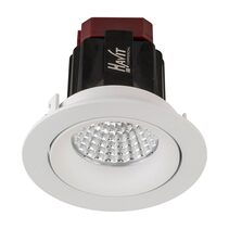 Lyra 6W Round Tilt Recessed Triac Dimmable LED Downlight White / Quinto - HCP-81320206