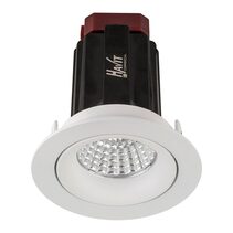 Lyra 9W Round Tilt Recessed Triac Dimmable LED Downlight White / Quinto - HCP-81320209