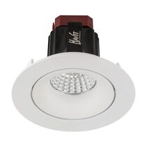 Lyra 6W Round Tilt Recessed Triac Dimmable LED Downlight White / Quinto - HCP-81320506