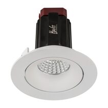 Lyra 9W Round Tilt Recessed Triac Dimmable LED Downlight White / Quinto - HCP-81320509