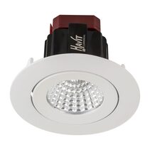 Lyra 6W Round Tilt Recessed Triac Dimmable LED Downlight White / Quinto - HCP-81320606