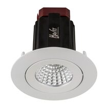 Lyra 9W Round Tilt Recessed Triac Dimmable LED Downlight White / Quinto - HCP-81320609