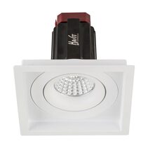 Lyra 9W Square Tilt Recessed Dali Dimmable LED Downlight White / Quinto - HCP-81341009