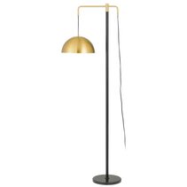 Marthos 1 Light Floor Lamp Black / Antique Gold - MARTHOS FL-BKAG