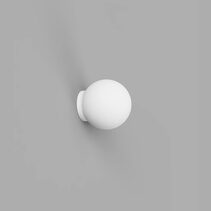 Orb Mirror Small Wall Light White IP44