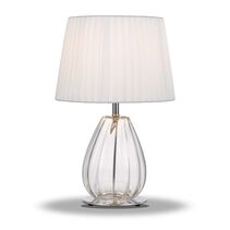 Veana 1 Light Table Lamp Chrome / Clear - VEANA TL-CHCLIV