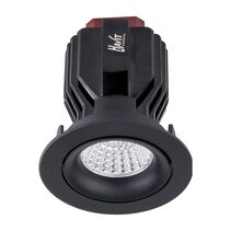 Lyra 17W Round Tilt Recessed Triac Dimmable LED Downlight Black / Quinto - HCP-81220217