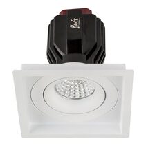 Lyra 17W Square Tilt Recessed Triac Dimmable LED Downlight White / Quinto - HCP-81321017