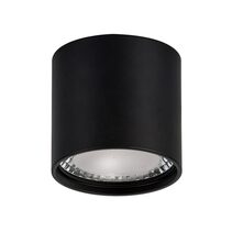 Nella 7W Round Fixed Surface Mounted Dali Dimmable LED Downlight Black / Tri-Colour - HCP-8920704
