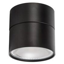Nella 18W Round Fixed Surface Mounted Dali Dimmable LED Downlight With Extension Black / Tri-Colour - HCP-8921814